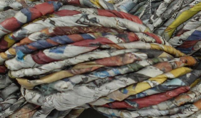 100% Recycled Newspaper Yarn