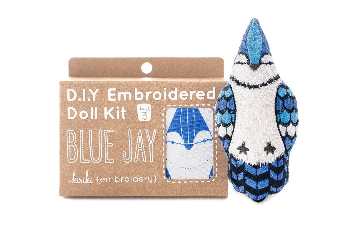 Kiriki Press - Blue Jay - Embroidery Kit