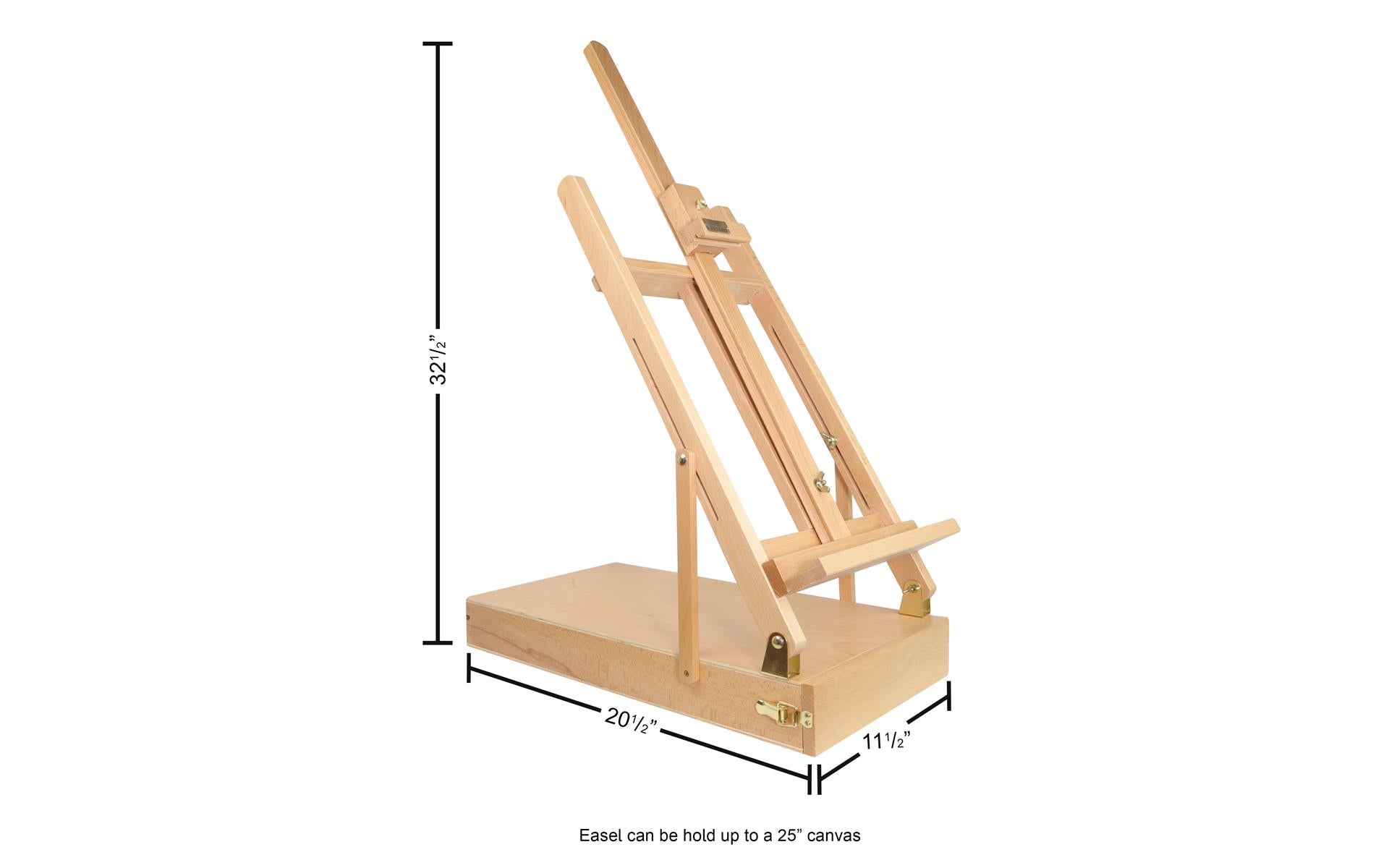 Pro Art Easel Table H Frame with Art Box and Palette