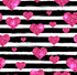 Glitter Hearts and Stripes Heat Transfer Vinyl and Carrier Sheet