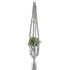 Hoooked Macrame Hanging Baskets Kit with Gray Zpagetti Yarn