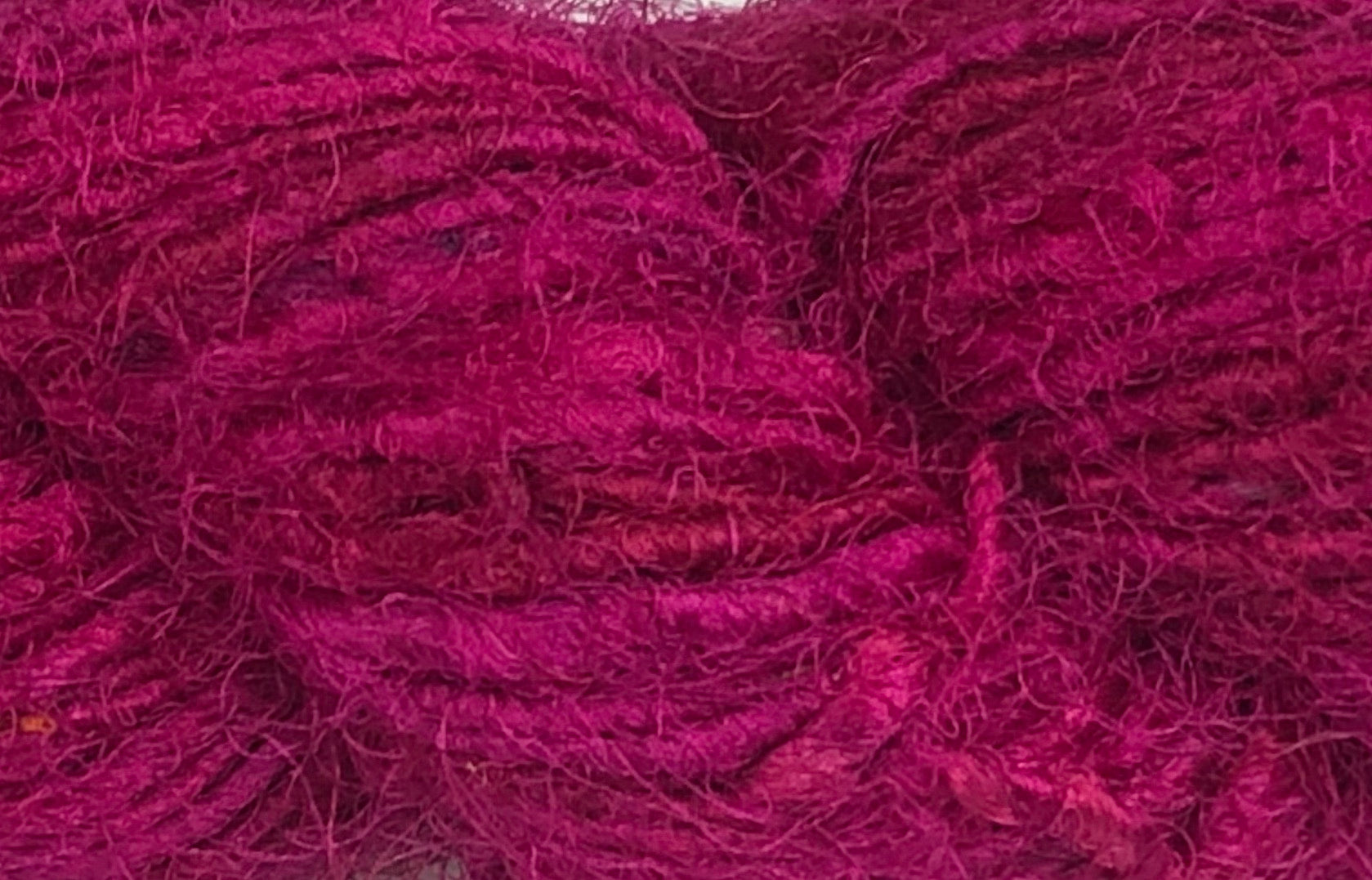 Recycled Sari Silk Yarn - Fuchsia Bloom
