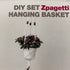 Hoooked Macrame Hanging Baskets Kit with White Zpagetti Yarn