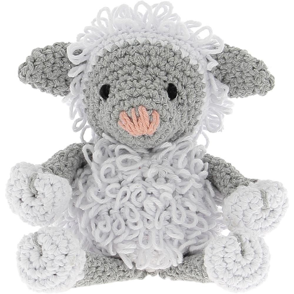 Lamb Lewy Hoooked Crochet Kit with Eco Barbante Yarn