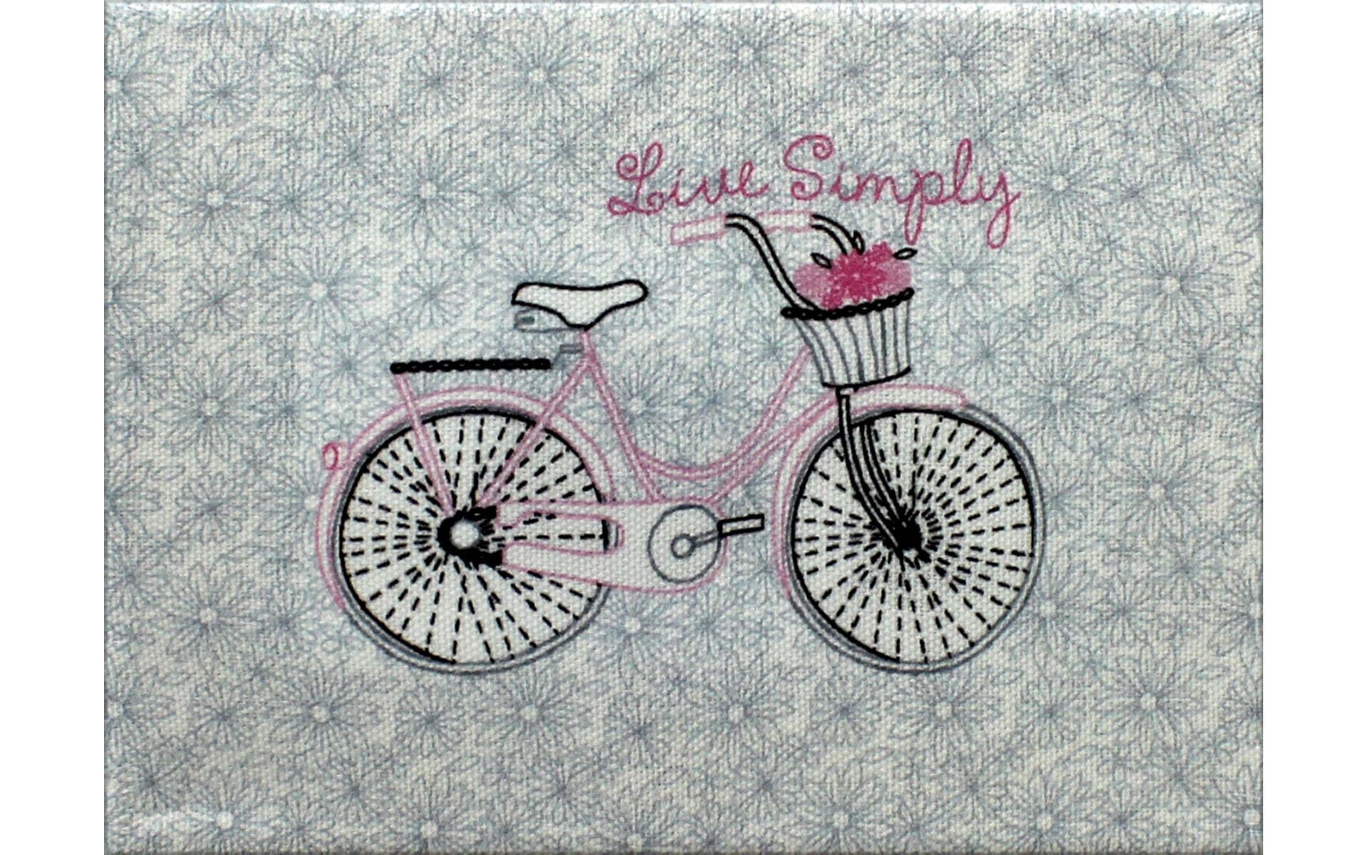 Needle Creations Easy Peazy Embroidery Bicycle- Live Simply