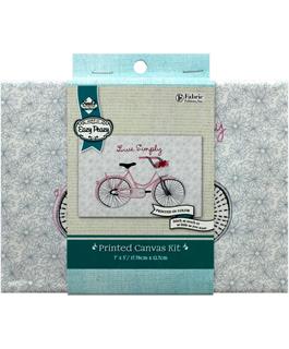Needle Creations Easy Peazy Embroidery Bicycle- Live Simply