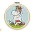 The Crafty Kit Company - Moomin Cross Stitch Kit - Snorkmaiden Flower Arranging