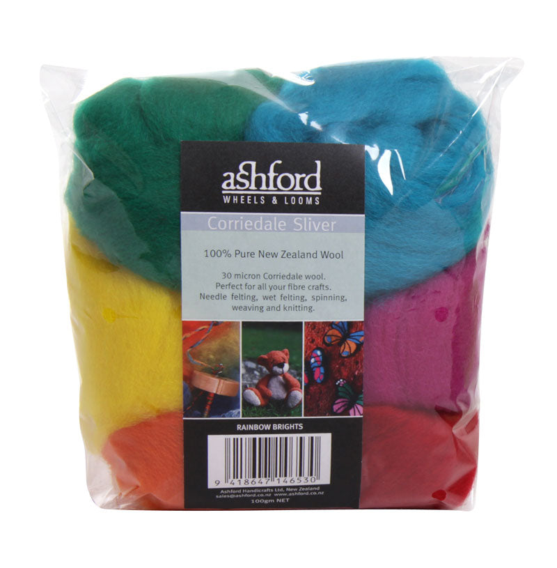 Ashford Corriedale Color Theme Wool Packs