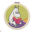 The Crafty Kit Company - Moomin Cross Stitch Kit - Moomintroll Reading