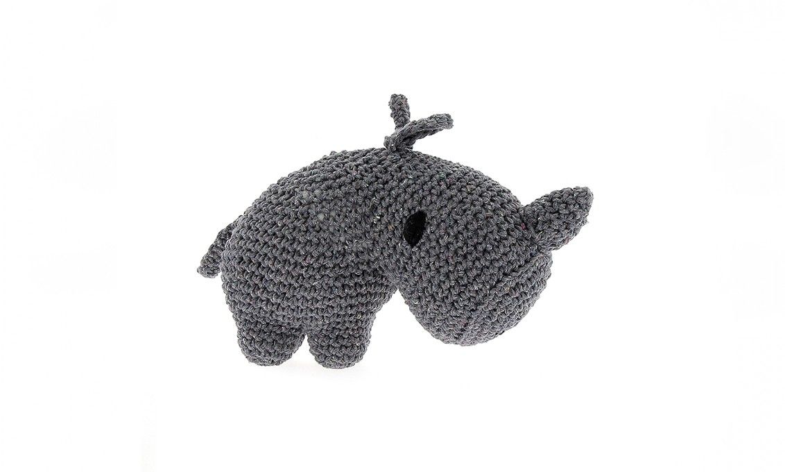 Rhino Dex Hoooked Crochet Kit with Eco Barbante Yarn