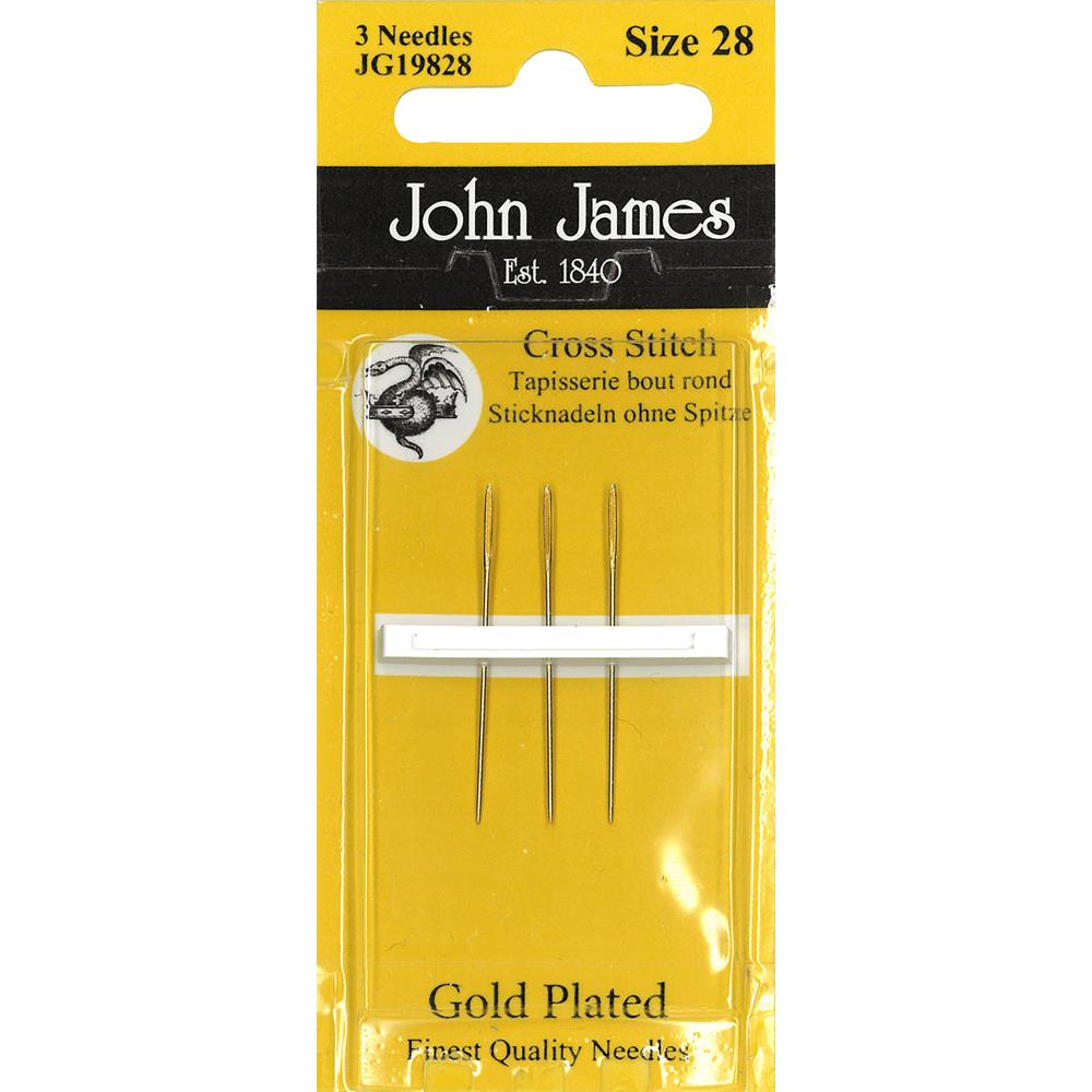 John James Gold Plated Cross Stitch Hand Needles