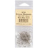 Lacis Stitch Markers - 9mm, 3/8 inch - Brass Rings with Silver Finish