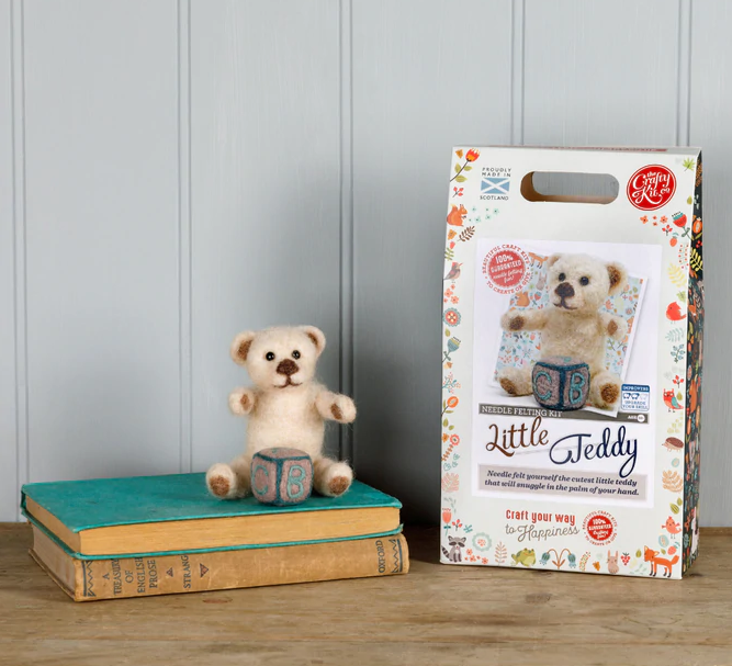 The Crafty Kit Company - Little Teddy Needle Felting Kit