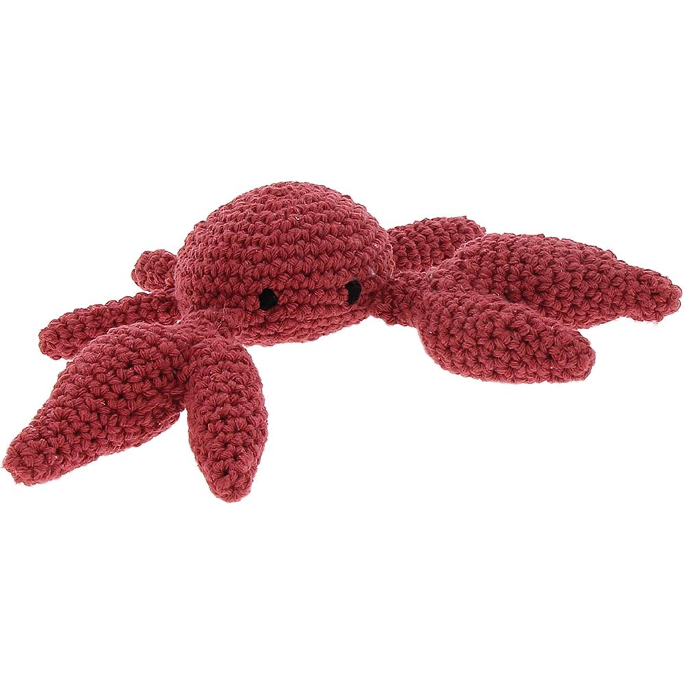 Crab Toby Hoooked Crochet Kit with Eco Barbante Yarn