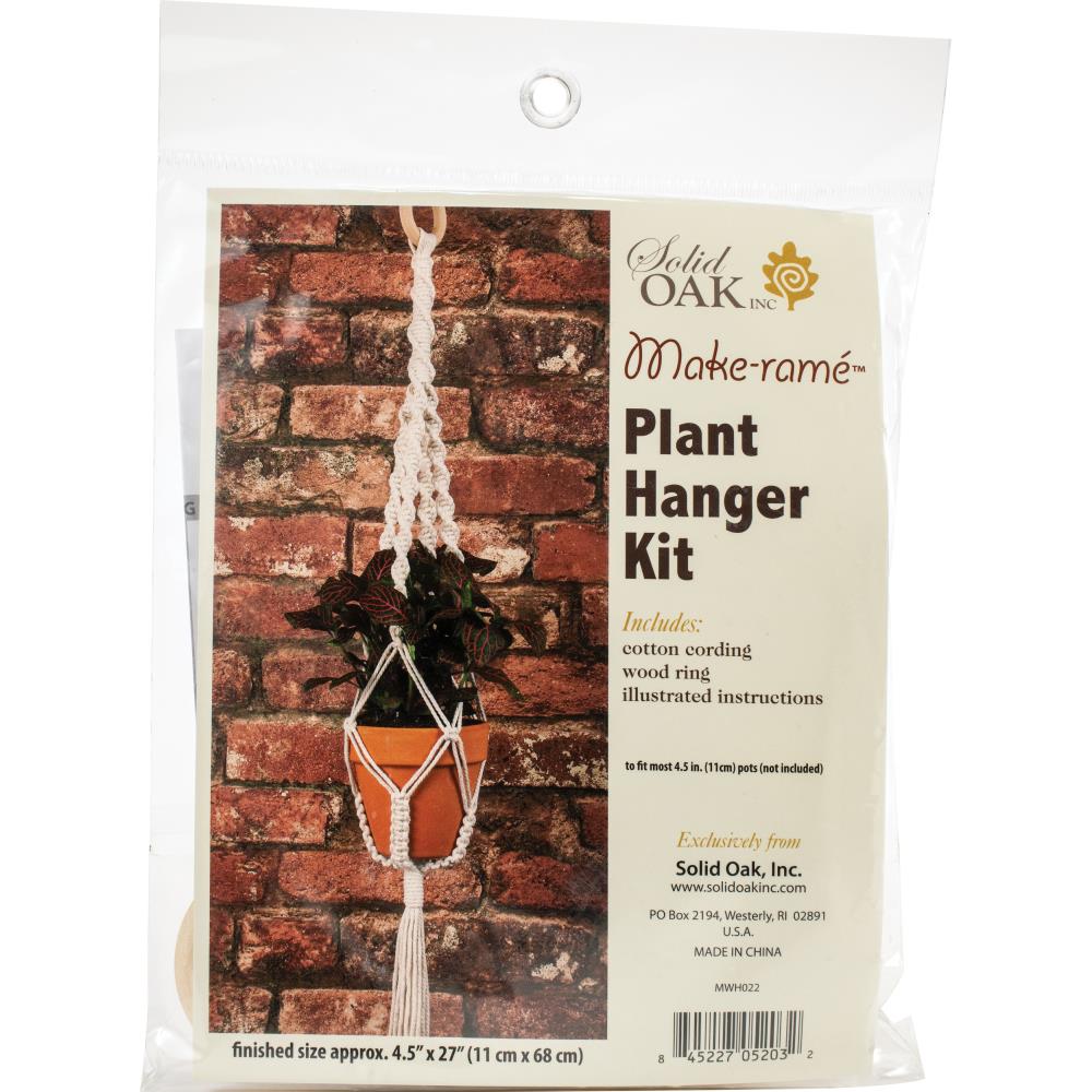 Solid Oak Make-ramé™ Plant Hanger Kit - Twists