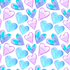 Watercolor Hearts Heat Transfer Vinyl and Carrier Sheet